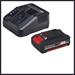 Einhell Soffiatore a batteria GE-CL 18 Li + Kit (1x2,0Ah)