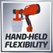 Einhell 4260010 Pistola a spruzzo elettrica compatta, Rosso