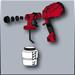 Einhell 4260010 Pistola a spruzzo elettrica compatta, Rosso