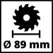Einhell 4331030 - Mini sega circolare portatile TC-CS 89