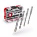 EINHELL/KWB 49051404 - XS-CASE SET 4 PUNTE PER MURO IN TC