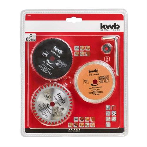 PROMO EINHELL/KWB 49575905 - SET DISCHI DIAM. 85MM X MINI SE