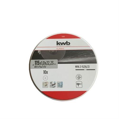 PROMO KWB 712021 - SET 10 DISCHI DA TAGLIO IN BOX DI METALLO