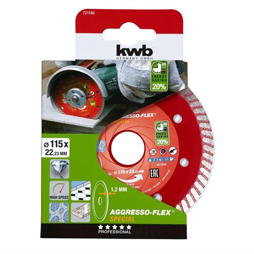 EINHELL/KWB 49721140 - DISCO DIAMANTATO TURBO GRES DIAM. 115