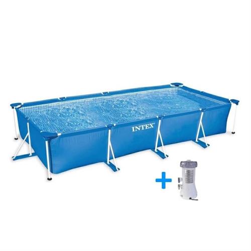 INTEX 28274 - PISCINA RETTANGOLARE CM450X220X84 CON POMPA FI