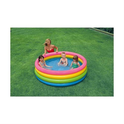 INTEX 56441 PISCINA 4 ANELLI ARCOBALENO CM 168X46