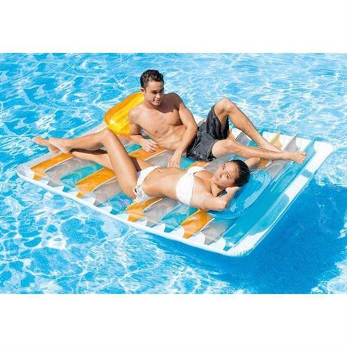 INTEX-MATERASSINO DOPPIOCM198X160 C/CUSCINO -