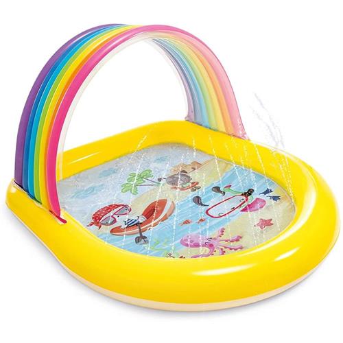 INTEX 57156 - PISCINA BABY ARCOBALENO CM147X130X86