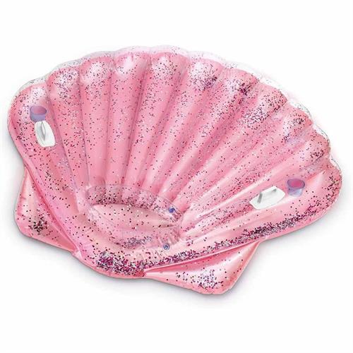 INTEX 57257 - ISOLA CONCHIGLIA GLITTER 178X165X24CM
