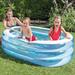 INTEX 57482 - PISCINA BABY OVALE TRASPARENTE CM163X107X46