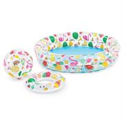 INTEX 59460 - SET PISCINA/PALLA/SALVAGENTE STARS L.12