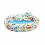 INTEX 59469 - SET PISCINA/PALLA/SALVAGENTE PESCI 132x28cm
