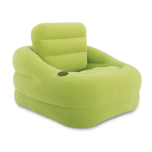 INTEX 68586 - Poltrona gonfiabile 'ACCENT' Verde con schiena