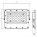 PROIETTORE LED 6500K, LM3400 DIMMERABILE, P.SOLARE 30W, 348X