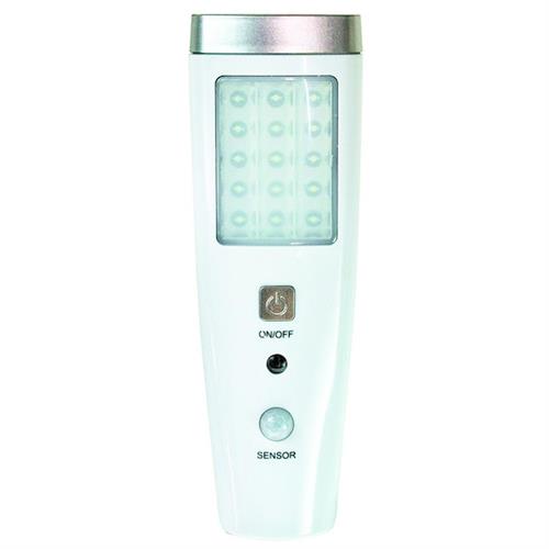 LAMPADA RICARICABILE 15+5 LED, CON SENSORE, FUNZIONE EMERGEN