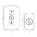 CAMPANELLO WIRELESS C/PULSANTE IP44, BATTERIA CR2032, RICEVI
