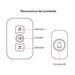 CAMPANELLO WIRELESS C/PULSANTE IP44, BATTERIA CR2032, RICEVI