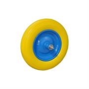 RUOTA X CARRIOLA POLIURETANO PERNO LUNGO C/CUSCINETTO INT. M