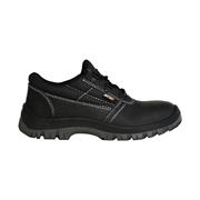 SCARPE ANTINFORTUNISTICA 'ELGON' BASSE N. 45 PELLE NERA 'GRI