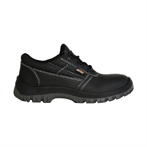 SCARPE ANTINFORTUNISTICA 'ELGON' BASSE N. 46 PELLE NERA 'GRI