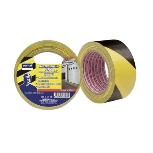 BOSTON' NASTRO SEGNALETICO ADESIVO MM50X33MT GIALLO/NERO