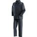GIACCA+PANTALONE IMPERMEABILI NYLON/PVC BLU TG.XL CON SACCA