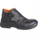 SCARPE ANTINFORTUNISTICHE '7245BK' ALTE N.45 PELLE NERA CHIU