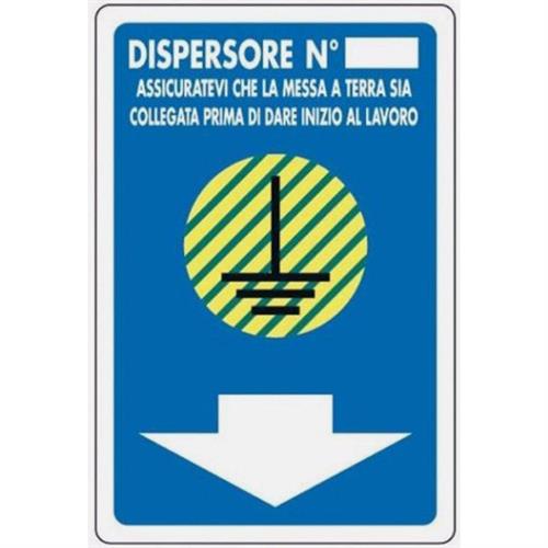 CARTELLO PVC DISPERSORE N° CM 20X30