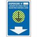 CARTELLO PVC DISPERSORE N° CM 20X30