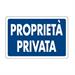 CARTELLO PVC PROPRIETA' PRIVATA CM20X30