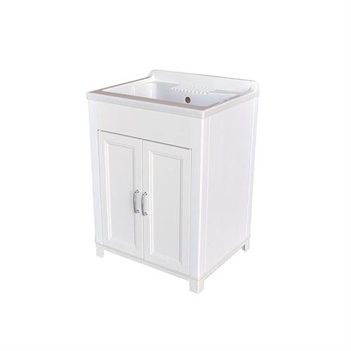 LAVATOIO IN RESINA CM 60X50XH.85 CON 2 ANTE INFERIORI - COL.