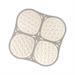 TAPPETO DOCCIA ANTISCIVOLO 'RELAX' CM 53X53