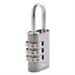 LUCCHETTO PER BAGAGLI GRIGIO 'ISEO' COMBINAZIONE 3 CIFRE 28,