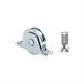 RUOTA X CANCELLO GOLA 'U' D. 80 1 CUSCINETTO C/SUPPORTO 'COM