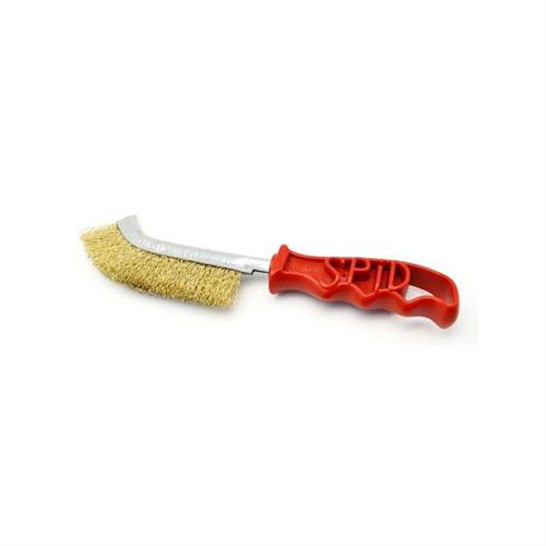 SPAZZOLA A MANO CURVA F.ACCIAIO MANICO PVC 'SPID'