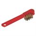 SPAZZOLA A MANO PER CANDELE F. 0,20 FILI OTTONE - CORPO PVC