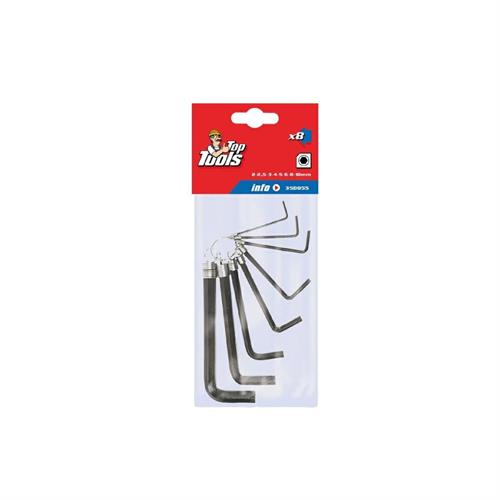 TOP TOOLS CHIAVI ESAGONALI SERIE 8 PEZZI (2-9) '32008'