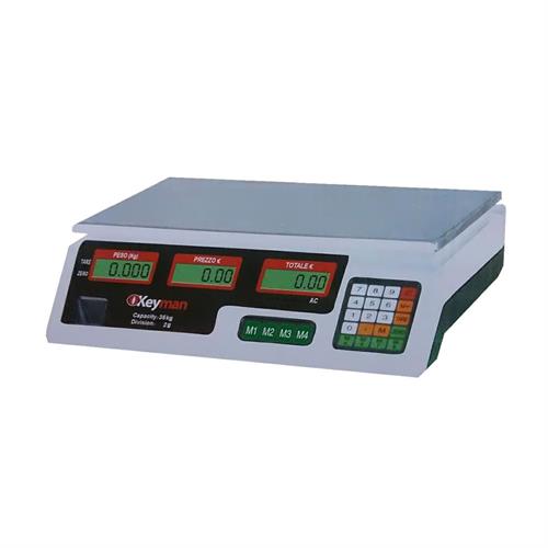 BILANCIA DIGITALE PORTATA KG 35 'YZ-208C' 6V- C/CAL - KEYMAN