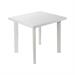 TAVOLO POLIPROPILENE 'FIOCCO' CM80X75 H.72 - BIANCO