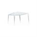 GAZEBO ACCIAIO VERNIC. 'MACON' 3X3 TELO POLIET. BIANCO