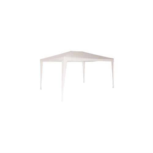 GAZEBO ACCIAIO VERNIC. 'MACON' 3X4 TELO POLIET. BIANCO