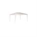 GAZEBO ACCIAIO VERNIC. 'MACON' 3X4 TELO POLIET. BIANCO