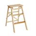SGABELLO 'SCALETTA' LEGNO 3 GRADINI COLORE NATURALE
