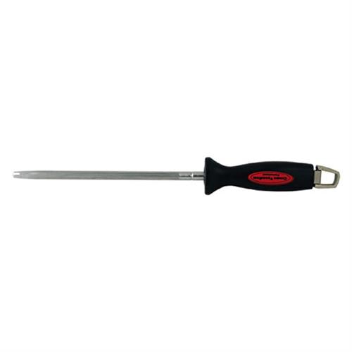AFFILATOIO TONDO CROMIZZATO MM 250 MANICO PLASTICA APPENDIBI
