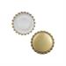 TAPPI A CORONA ORO D.26MM (100PEZZI) - IDONEI PER BOLLITURA