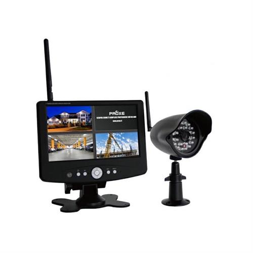 KIT SORVEGLIANZA SENZA FILI + TELEC.24 LED + REG.