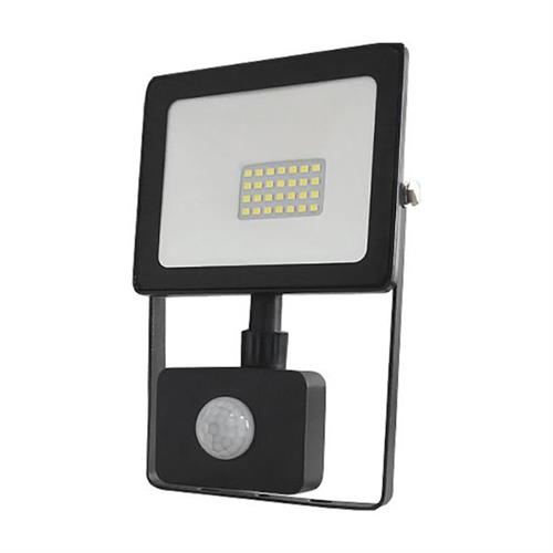 PROIETTORE LED SMD CON SENSORE 50W NERO