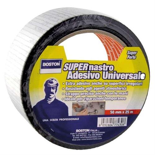 NASTRO TELATO MM 50X5 MT COL. BIANCO 'STOPPER' - 'BOSTON'