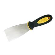 SPATOLA STUCCATORI INOX MM. 63 MANICO GOMMA ANTISCIVOLO 'TOP
