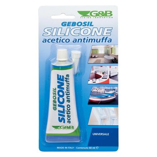 SILICONE ACETICO BIANCO ML 60 BLISTER - RAL9010